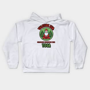 Yuletide Zen: Celebrate Christmas with Yoga Christmas Yoga Kids Hoodie